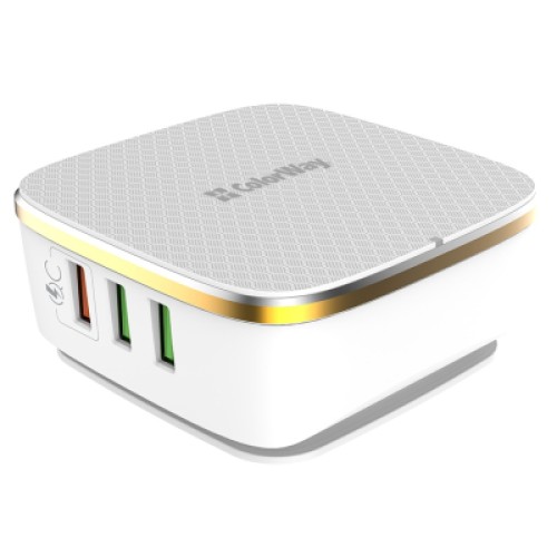 Зарядное устройство ColorWay 6USB (1QC3.0 + 5 AUTO ID) 7A (35W) white (CW-CHS019Q-WT)