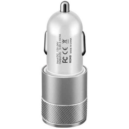 Зарядное устройство XoKo CC-200 2 USB 2.1A Black / White (CC-200-BKWH)