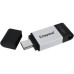 USB флеш накопитель Kingston 128GB DataTraveler 80 USB 3.2/Type-C (DT80/128GB) USB флеш накопитель Kingston 128GB DataTraveler 80 USB 3.2/Type-C (DT80/128GB)