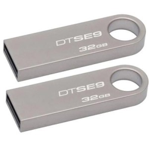 USB флеш накопитель Kingston 2x32GB DataTraveler SE9 USB 2.0 (DTSE9H/32GB-2P)