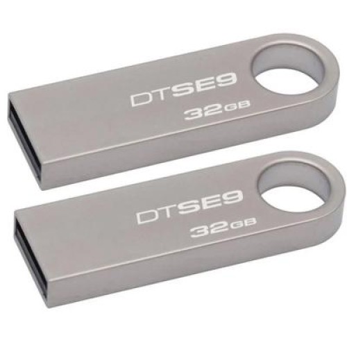 USB флеш накопитель Kingston 2x32GB DataTraveler SE9 USB 2.0 (DTSE9H/32GB-2P) USB флеш накопитель Kingston 2x32GB DataTraveler SE9 USB 2.0 (DTSE9H/32GB-2P)