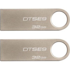 USB флеш накопитель Kingston 2x32GB DataTraveler SE9 USB 2.0 (DTSE9H/32GB-2P)