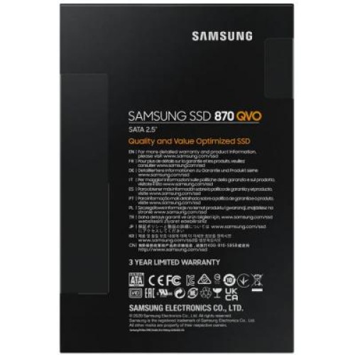 Накопитель SSD 2.5" 8TB 870 QVO Samsung (MZ-77Q8T0BW)