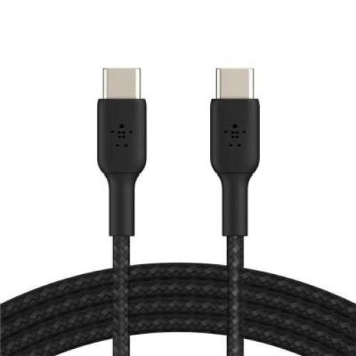 Дата кабель USB-С - USB-С BRAIDED, 1m, black Belkin (CAB004BT1MBK)