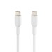 Дата кабель USB-С - USB-С, PVC, 1m, white Belkin (CAB003BT1MWH)