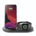 Зарядное устройство Belkin 3-in-1 Wireless Pad/Stand/Apple Watch, black (WIZ001VFBK)