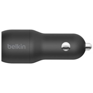 Зарядное устройство Belkin Car Charger 24W Dual USB-A black (CCB001BTBK)