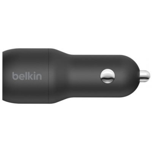 Зарядное устройство Belkin Car Charger 24W Dual USB-A black (CCB001BTBK)