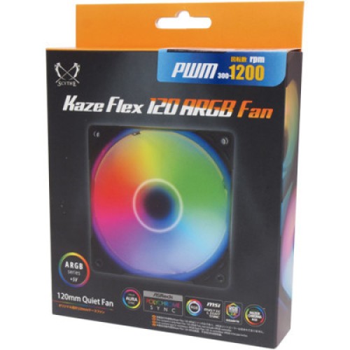 Кулер для корпуса Scythe Kaze Flex 120 mm ARGB PWM (KF1225FD18AR-P)