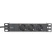 Силовой блок 10" 1U, 16A, 230V 3xSchuko, вилка Schuko Digitus (DN-95411)