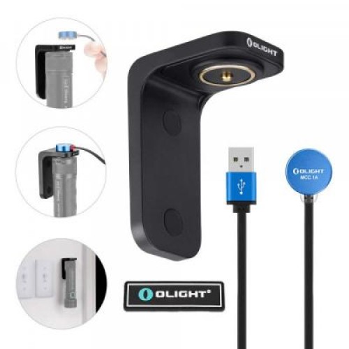 Зарядное устройство для аккумуляторов Olight с магнитным держателем, крепление на сте (L-DOCK KIT) Зарядное устройство для аккумуляторов Olight с магнитным держателем, крепление на сте (L-DOCK KIT)