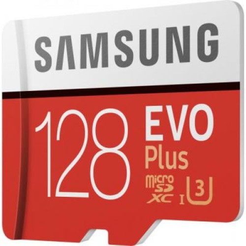 Карта памяти Samsung 128GB microSDXC class 10 UHS-I EVO Plus (MB-MC128HA/RU) Карта памяти Samsung 128GB microSDXC class 10 UHS-I EVO Plus (MB-MC128HA/RU)