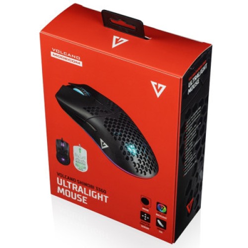 Мышка Modecom Shinobi 3360 Volcano USB Black (M-MC-SHINOBI-3360-100)