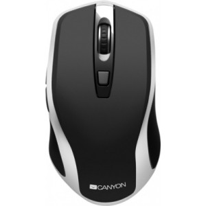 Мишка Canyon CNS-CMSW19B Wireless Silent Black -Silver (CNS-CMSW19B)