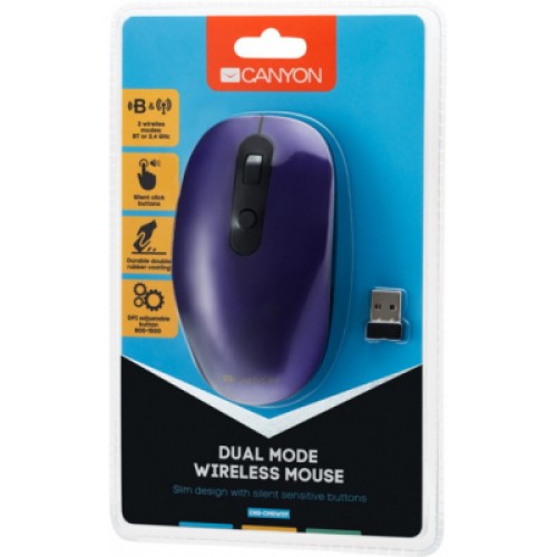 Мышка Canyon CNS-CMSW09V Wireless Violet (CNS-CMSW09V)