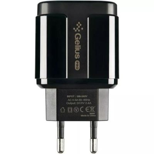 Зарядное устройство Gelius Pro Avangard GP-HC06 2USB 2.4A + Cable Type-C Black (00000075589)