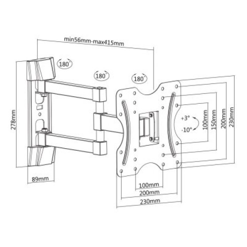 Кронштейн Satelit 19-42PIVOT200A (250515)