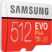 Карта памяти Samsung 512GB microSD class 10 UHS-I U3 Evo Plus V2 (MB-MC512HA/RU) Карта памяти Samsung 512GB microSD class 10 UHS-I U3 Evo Plus V2 (MB-MC512HA/RU)