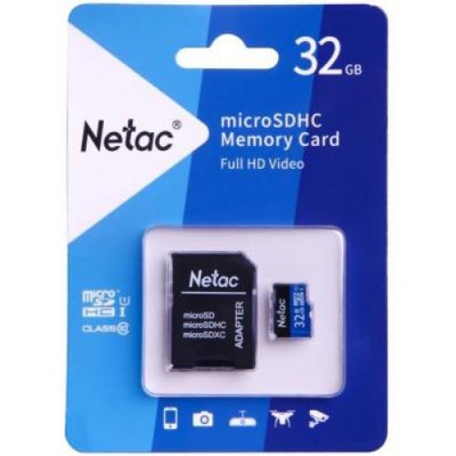 Карта памяти Netac 32GB microSD class 10 UHS-I U1 (NT02P500STN-032G-R) Карта памяти Netac 32GB microSD class 10 UHS-I U1 (NT02P500STN-032G-R)