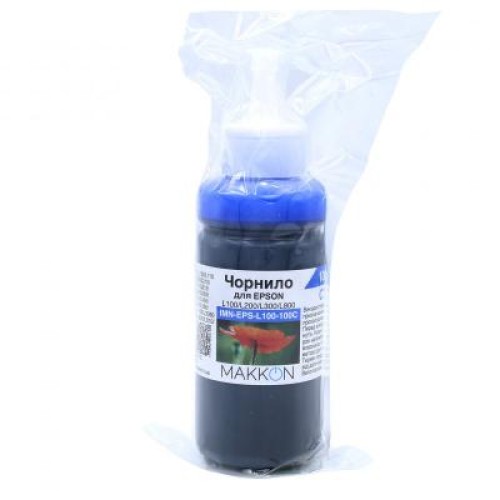Чернила Makkon для Epson L100/L200/L300/L800 100 мл cyan (IMN-EPS-L100-100C)