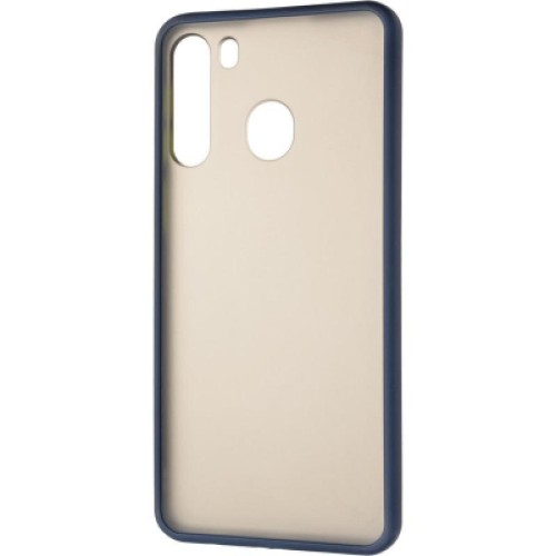 Чехол для мобильного телефона Gelius Bumper Mat Case for Samsung A215 (A21) Blue (00000079432)