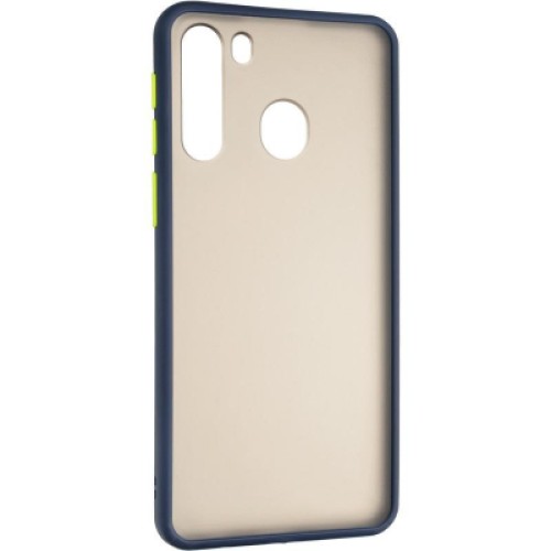 Чехол для мобильного телефона Gelius Bumper Mat Case for Samsung A215 (A21) Blue (00000079432)