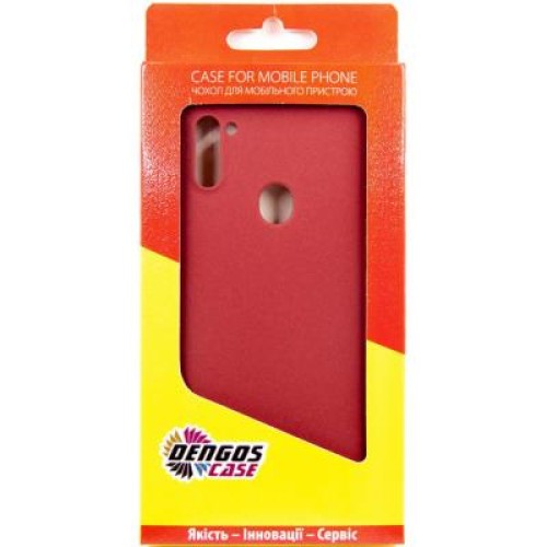 Чехол для мобильного телефона Dengos Carbon Samsung Galaxy A11, red (DG-TPU-CRBN-66) (DG-TPU-CRBN-66)