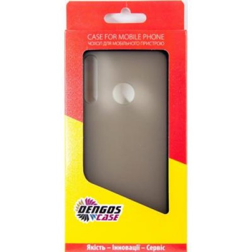 Чехол для мобильного телефона Dengos Matt Huawei P40 Lite E, black (DG-TPU-MATT-45) (DG-TPU-MATT-45)