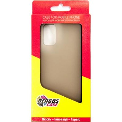 Чехол для мобильного телефона Dengos Matt OPPO A52/A72, black (DG-TPU-MATT-51) (DG-TPU-MATT-51)