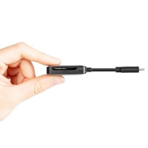 Считыватель флеш-карт Transcend USB 3.2 Gen 1 Type-C SD/microSD Black (TS-RDC3)