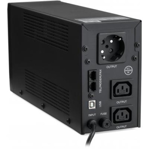 Источник бесперебойного питания Vinga LED 850VA metal case with USB (VPE-850PRMU)