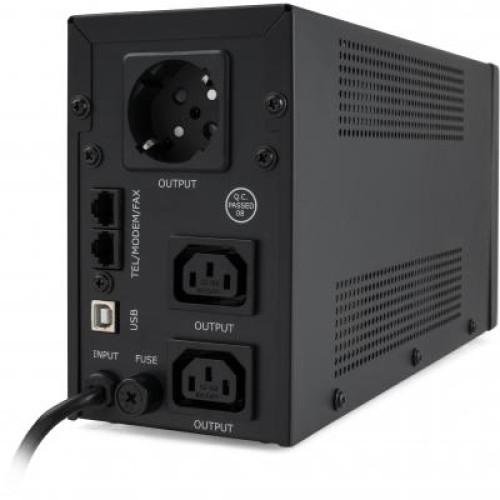 Источник бесперебойного питания Vinga LED 850VA metal case with USB (VPE-850PRMU)