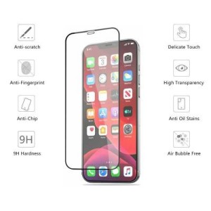 Стекло защитное Drobak Apple iPhone 12 (Black) (222292) (222292)