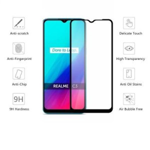 Стекло защитное Drobak Realme C3 Full Cover Full Glue (Black) (222224) (222224)