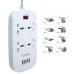 Сетевой фильтр питания ColorWay 4 розетки/4USB White 1.8м (1QC3.0 + 3 AUTO ID) (CW-CHU44QW)