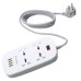 Сетевой фильтр питания ColorWay 4 розетки/4USB White 1.8м (1QC3.0 + 3 AUTO ID) (CW-CHU44QW)