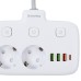 Сетевой фильтр питания ColorWay 4 розетки/4USB White 1.8м (1QC3.0 + 3 AUTO ID) (CW-CHU44QW)