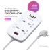 Сетевой фильтр питания ColorWay 4 розетки/4USB White 1.8м (1QC3.0 + 3 AUTO ID) (CW-CHU44QW)