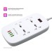 Сетевой фильтр питания ColorWay 4 розетки/4USB White 1.8м (1QC3.0 + 3 AUTO ID) (CW-CHU44QW)