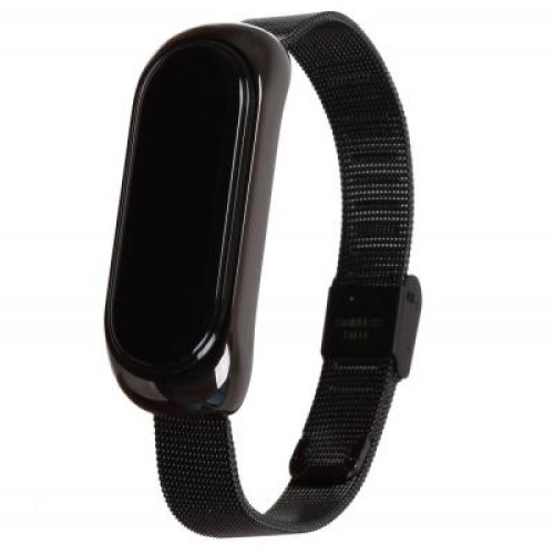Ремешок для фитнес браслета BeCover Metal для Xiaomi Mi Smart Band 5 Black (705146)