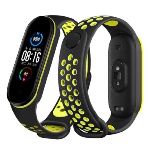 Ремешок для фитнес браслета BeCover Nike Style для Xiaomi Mi Smart Band 5 Black-Green (705152)