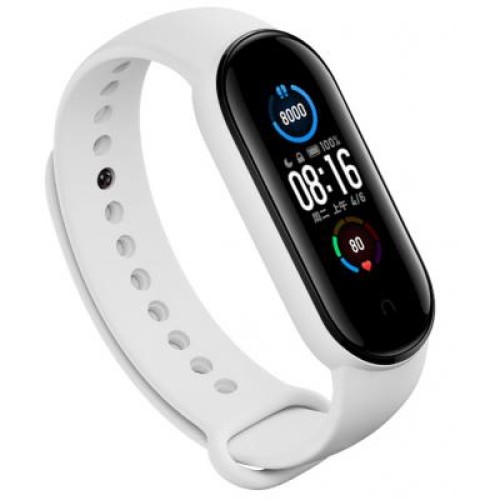 Ремешок для фитнес браслета BeCover Silicone для Xiaomi Mi Smart Band 5 White (705072)