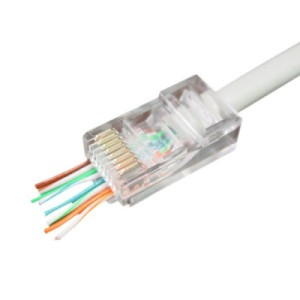 Конектор RJ45 cat.5e UTP 8P8C (наскрізні отв., позолоч. конт.) 100 шт Cablexpert (LC-PTU-01/100)