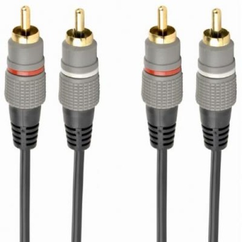Кабель мультимедийный 2RCA to 2RCA 2.5m Cablexpert (CCAP-202-2.5M)