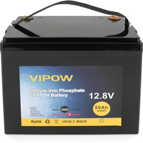 Батарея LiFePo4 Vipow LiFePO4,12.8V-50Ah (LiFePO4128-50/40) Батарея LiFePo4 Vipow LiFePO4,12.8V-50Ah (LiFePO4128-50/40)