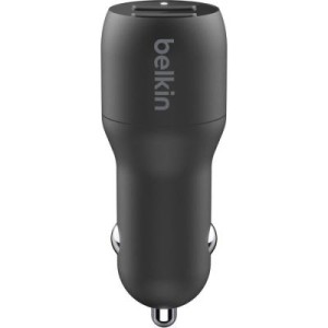 Зарядное устройство Belkin Car Charger 24W Dual USB-A, USB-A - MicroUSB, 1m, black (CCE002BT1MBK)