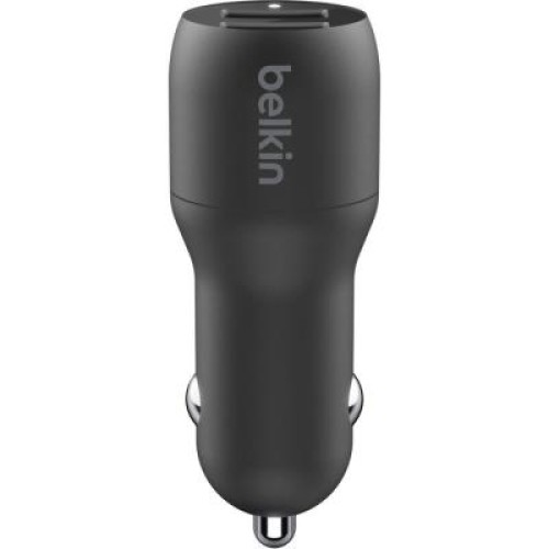 Зарядное устройство Belkin Car Charger 24W Dual USB-A, USB-A - MicroUSB, 1m, black (CCE002BT1MBK)