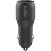 Зарядное устройство Belkin Car Charger 24W Dual USB-A, USB-A - MicroUSB, 1m, black (CCE002BT1MBK)