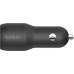 Зарядное устройство Belkin Car Charger 24W Dual USB-A, USB-A - MicroUSB, 1m, black (CCE002BT1MBK)