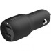 Зарядное устройство Belkin Car Charger 24W Dual USB-A, USB-A - MicroUSB, 1m, black (CCE002BT1MBK)